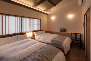 ‘Yoitsubaki’ Machiya Holiday Home - Bedroom