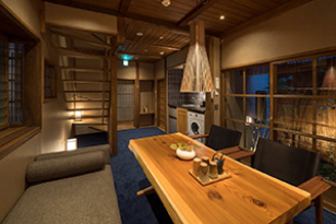 ‘Bonbori-an’ Machiya Holiday Home - Living Room