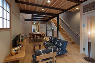 ‘Shimabara Kaiden’ Machiya Holiday Home - Living Room