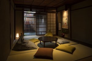 ‘Tsukikusa-an’ Machiya Holiday Home - Living Room