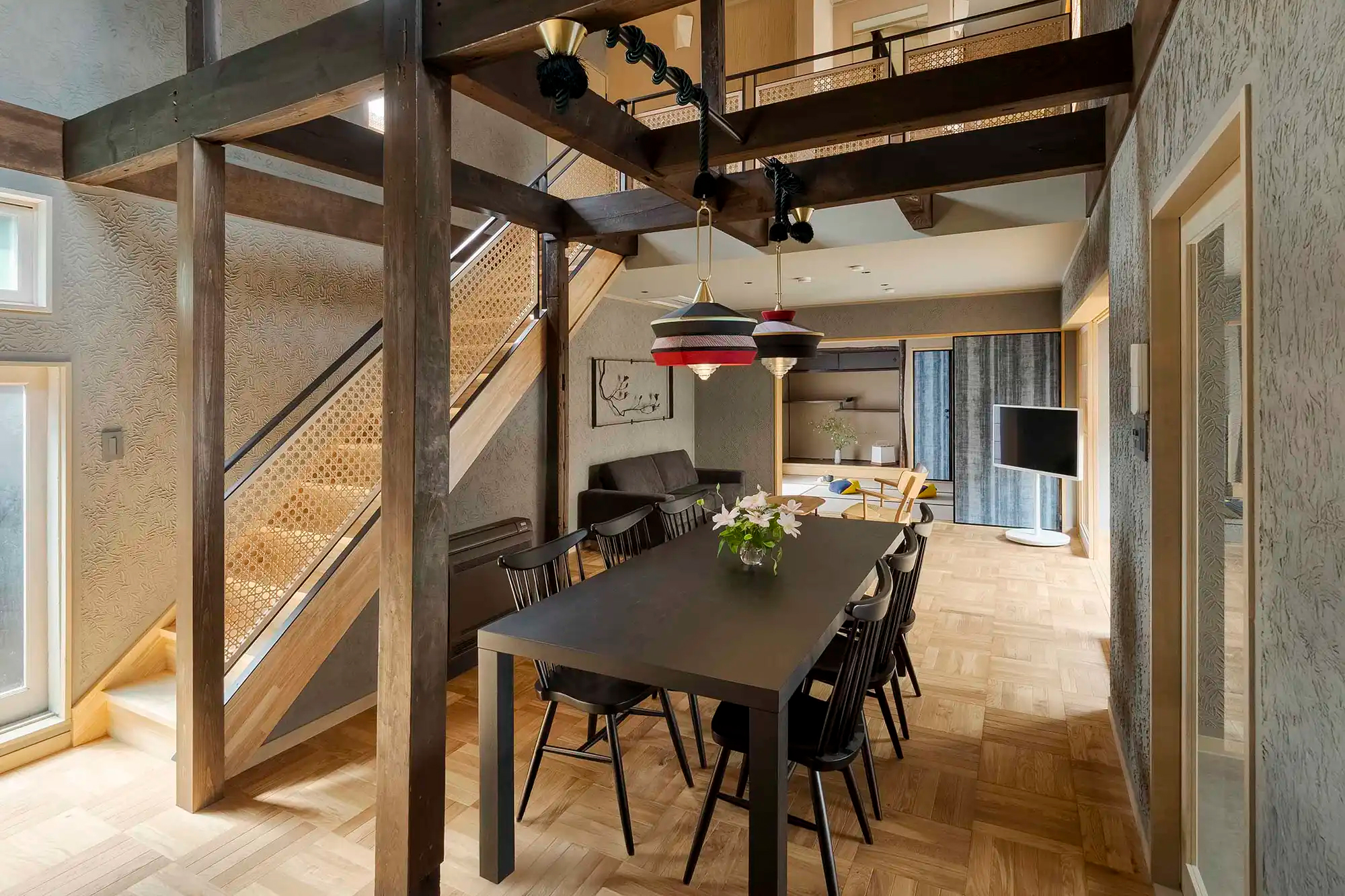 ‘Waren Bettei’ Machiya Holiday Home - Living Room